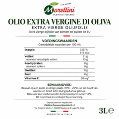 Etrusco Olio Set | 3L Extra Vierge Olijfolie + Keramische Schenkfles