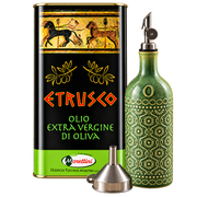 Cirulli Olio Set | 3L Natives Olivenöl Extra + Keramik-Ausgießer