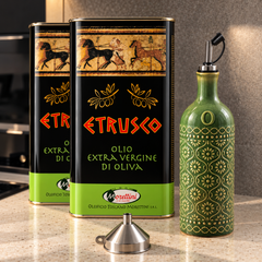 Etrusco Olio Set | 6L Extra Vierge Olijfolie + Keramische Schenkfles