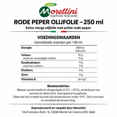 Rode Peper Extra Vierge Olijfolie - 250ml