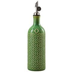 Keramische Luxe Olijfolie Schenkfles – Groen