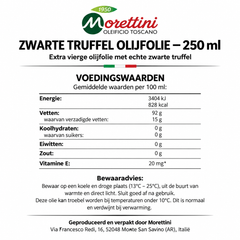 Zwarte Truffel Extra Vierge Olijfolie - 250 ml